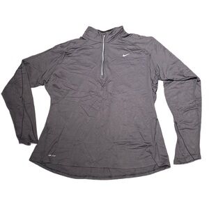 Nike Dri-FIT Running Element 1/2 Zip Top Charcoal - Women's XXL